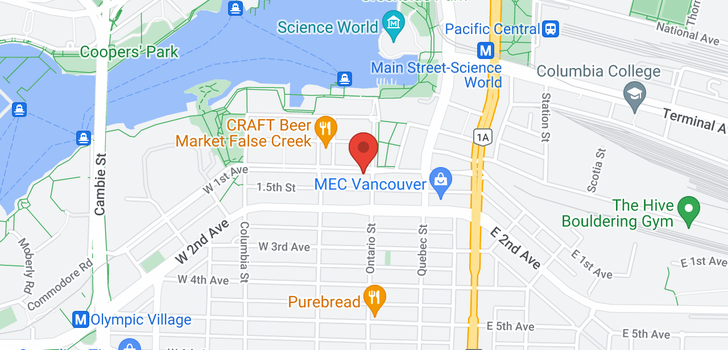 map of 507 38 W 1ST AVENUE